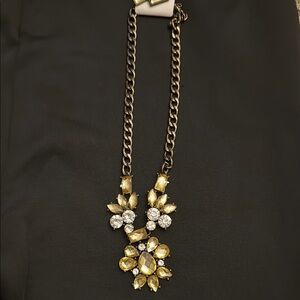 Elegant Gold and Yellow Gem Necklace Marshals